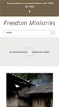 Mobile Screenshot of freedom-ministries.us